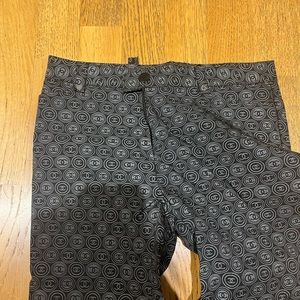 CHANEL button logo trousers RARE